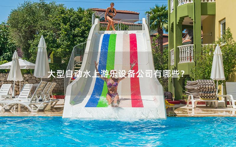 大型自動(dòng)水上游樂設(shè)備公司有哪些？